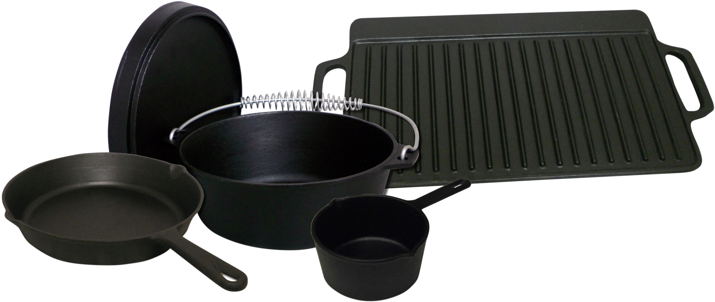 King Kooker 5Piece PreSeasoned CastIron Cookware Set Cabela